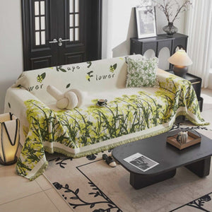 Rapeseed Flowers Couch & Sofa Cover