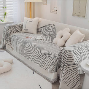 Dense Line Couch & Sofa Cover