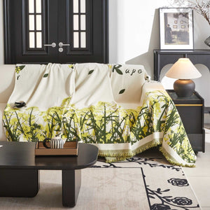 Rapeseed Flowers Couch & Sofa Cover - Collisel